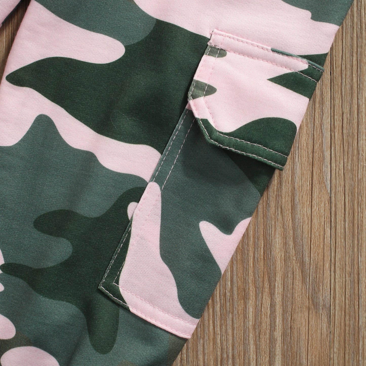 Toddler Girl Outfit Set of Camo Pants + Crewneck Sorry Daddy, You Now Have Two Bosses.