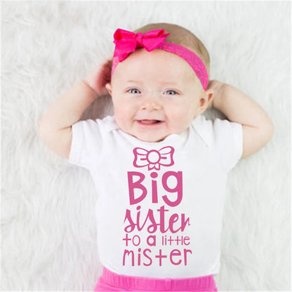 Big Sister Little Mister onesie