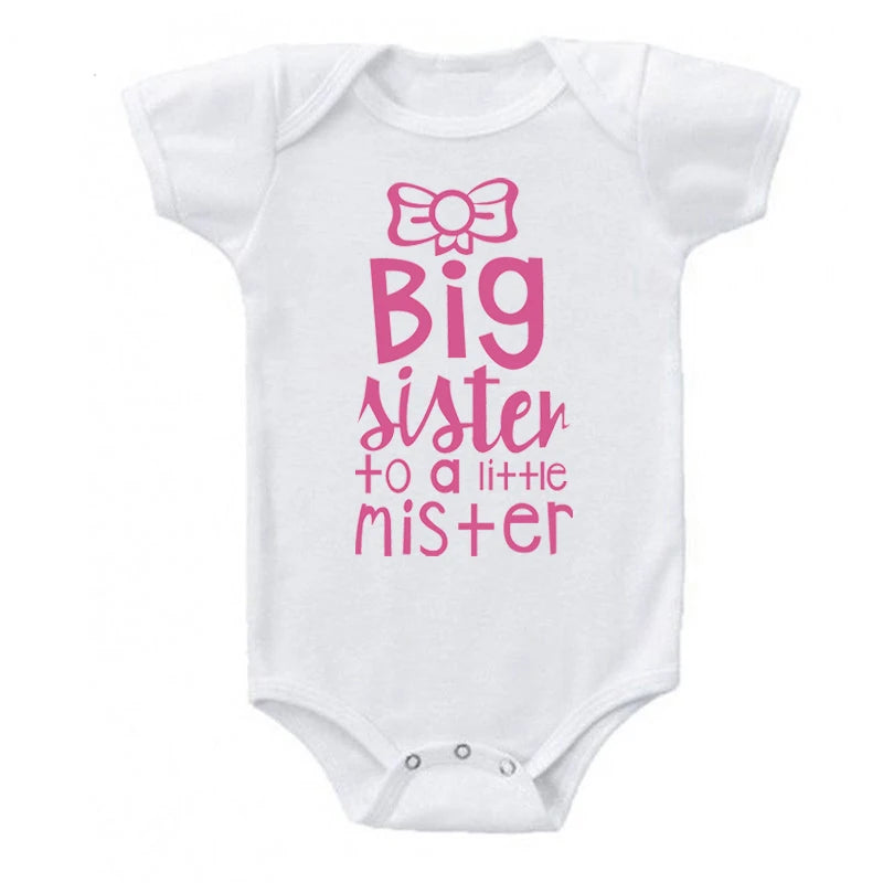 Big Sister Little Mister onesie