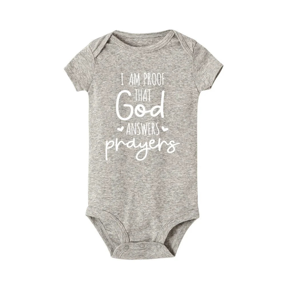 I Am Proof That God Answers Prayers Onesie