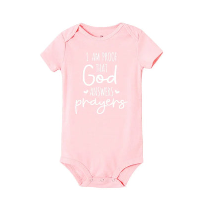 I Am Proof That God Answers Prayers Onesie