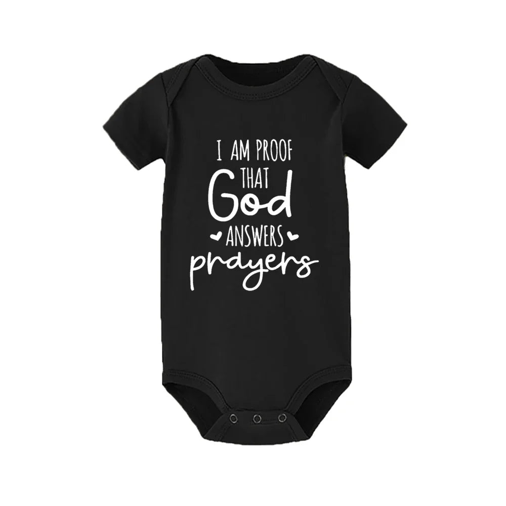 I Am Proof That God Answers Prayers Onesie