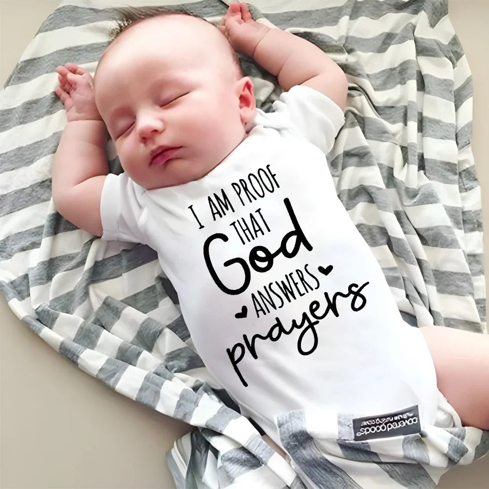 I Am Proof That God Answers Prayers Onesie