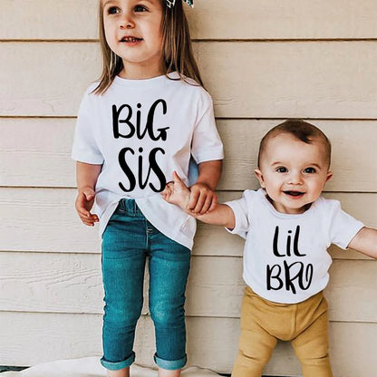 Big Sis and Lil Bro Matching T-shirts. 