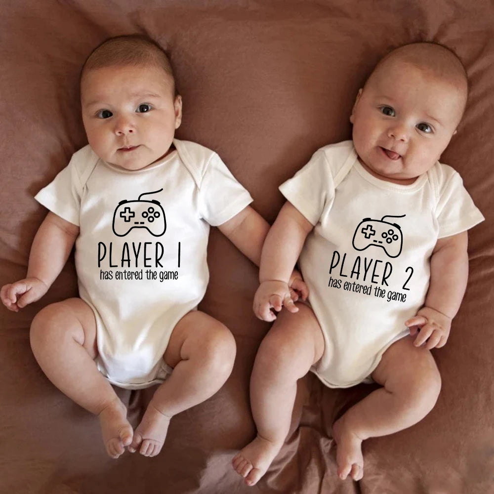 Fun Player 1 & Player 2 Matching Onesies – Kidstors