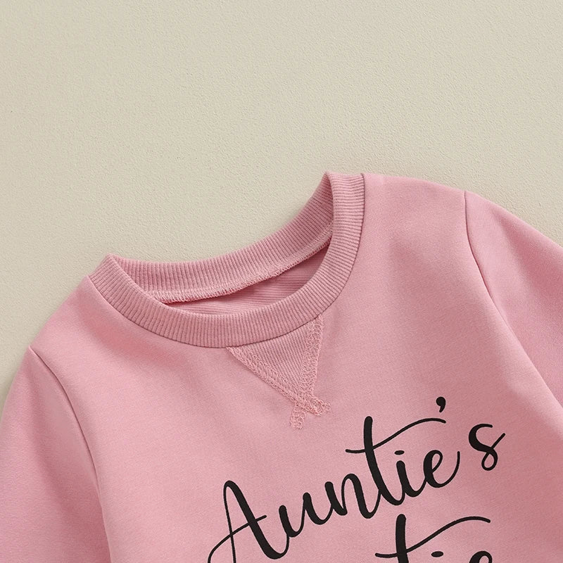 Auntie Bestie Set Of Pants + Crewneck - Kidstors