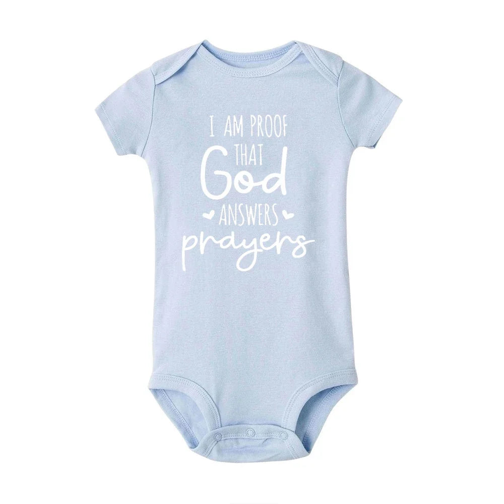 I Am Proof That God Answers Prayers Onesie