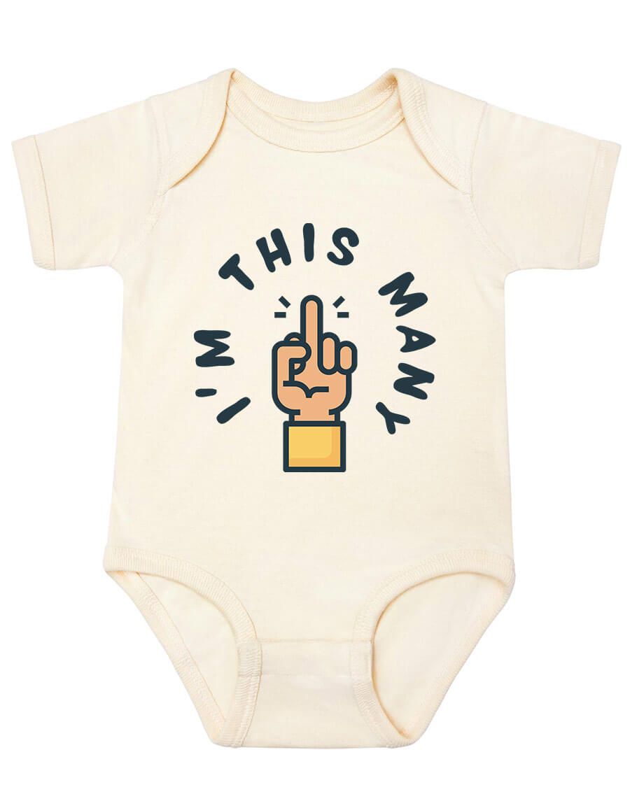 I'm this many onesie - Kidstors